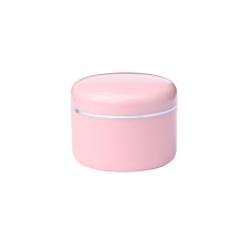 Баночка 50мл пластиковая под крем (с серебряной полоской) Розовая