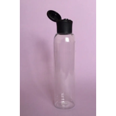 Бутылочка 150мл с крышкой флип-топ пластиковая прозрачная 