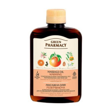 Масло массажное 200мл для тела Разогревающее Зеленая Аптека