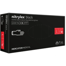Перчатки нитрил Nitrilex Black 8-9 L черные 100 шт в уп