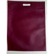 Сумка - эко банан с прорезной ручкой размер 35*46 фиолетовая из спанбонда