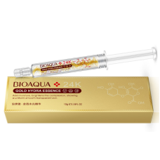 Сыворотка для лица 10мл с 24К золото и с гиалуроновой кислотой GOLD HYDRA ESSENCE,Bioaqua