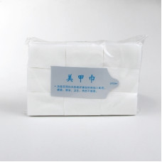 Салфетка безворсовая в полиэтиленовой упаковке 5*5 см YRE 1000шт (белая, розовая, желтая, голубая)