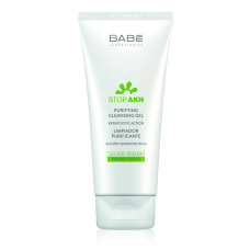 Гель для лица 200мл очищающий для жирной и проблемной кожи Babe Stop Akn