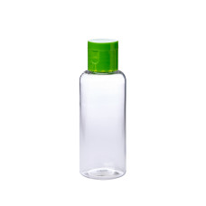 Бутылочка  60мл с крышкой флип-топ пластиковая прозрачная Флора