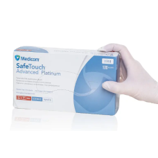 Перчатки нитрил Medicom Safe Touch Advanced Platinum White 6-7 S белые 100 шт в уп (3,0гр) 