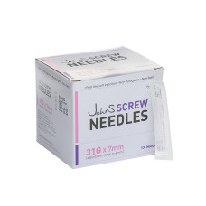 Игла G31 x7 инъекционная стерильная регулируемая длина 0-7мм John`s Screw Needles (100шт в уп)