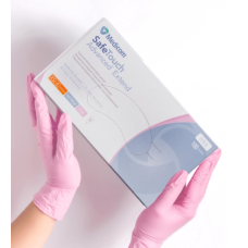 Перчатки нитрил Medicom Safe Touch Extend Pink 5-6 XS розовые 100 шт в уп  