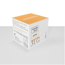 Игла G31 0,26x4 инъекционная стерильная MesoTech (100шт в уп)