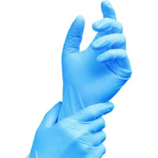 Перчатки нитрил SF Gloves  8-9 L голубые 100 шт в уп  