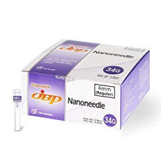 Игла G34х4mm инъекционная стерильная наноигла JBP (100шт в уп)