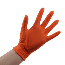 Перчатки нитрил Style Orange Ampri 5-6 XS оранжевые 100 шт в уп (3,8гр) 