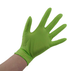 Перчатки нитрил MediOk Emerald 6-7 S зеленые 100 шт в уп 