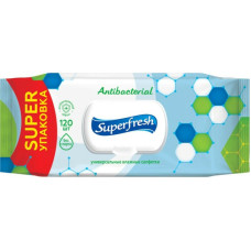Салфетки влажные Super Fresh №120 антибактериальные 