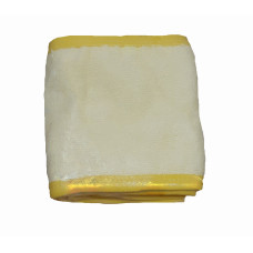 Повязка махровая косметологическая белая с цветной окантовкой на липучке-vitess logo
