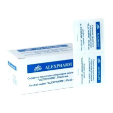 Салфетки спиртовые Alexpharm (№100) размер 30х65мм