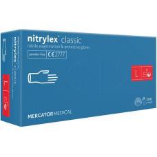 Перчатки нитрил Nitrilex Classic 8-9 L фиолет 100 шт уп
