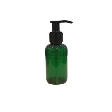 Бутылочка 100мл с дозатором пластиковая зеленая с длинным носиком
