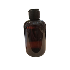 Бутылочка 200мл с крышкой флип-топ пластиковая коричневая