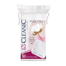 Диски ватные (пафы, квадрат) CLEANIC Pure Effect 50 шт