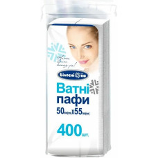 Диски ватные (пафы, квадрат) Белоснежка 400 шт