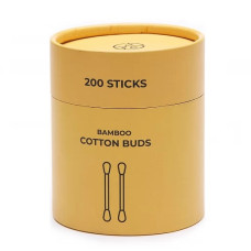 Палочки ватные бамбуковые BAMBOO Cotton Buds белые (200шт) картонная упаковка