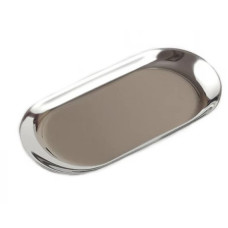 Лоток 23*9,5 металлический плоский для инструментов Silver, серебро - М 