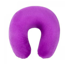Подушка для наращивания ресниц и косметологов U-образная, бархат, фиолетовая