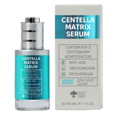 Сыворотка для лица 30мл для сухой кожи с пептидным комплексом Centella Matrix Serum Green Pharm