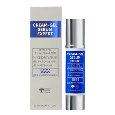 Крем-гель для лица 50мл дневной с ниацинамидом для жирной кожи Sebum Expert Green Pharm