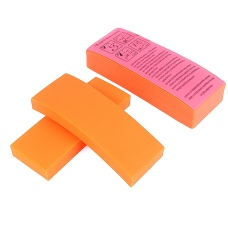 Бумага 100шт (пл.100) полоски  для депиляции оранжевая