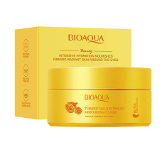 Патчи для глаз 80 шт гидрогелевые питательные с куркумой Bioaqua Turmeric Collagen Smooth Moisturizi
