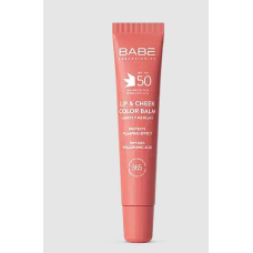 Бальзам-тинт для губ и щек 20мл PEACH с гиалуроновой кислотой и пептидами spf 50 Sun Protection Babe